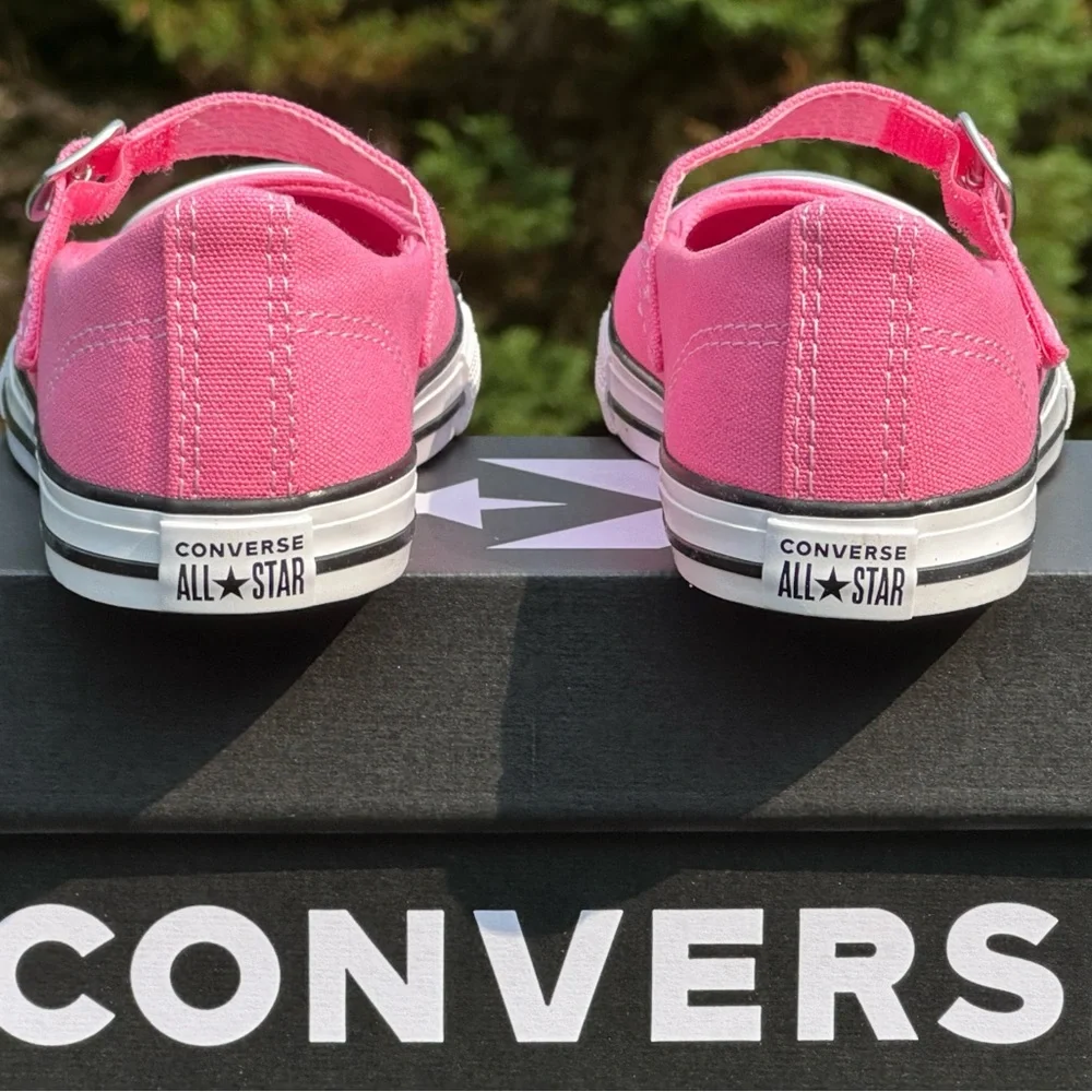 Converse Youth CTAS Mary Jane Pink Canvas Casual Sneaker - Sizes 13K, 2Y, 3Y NEW